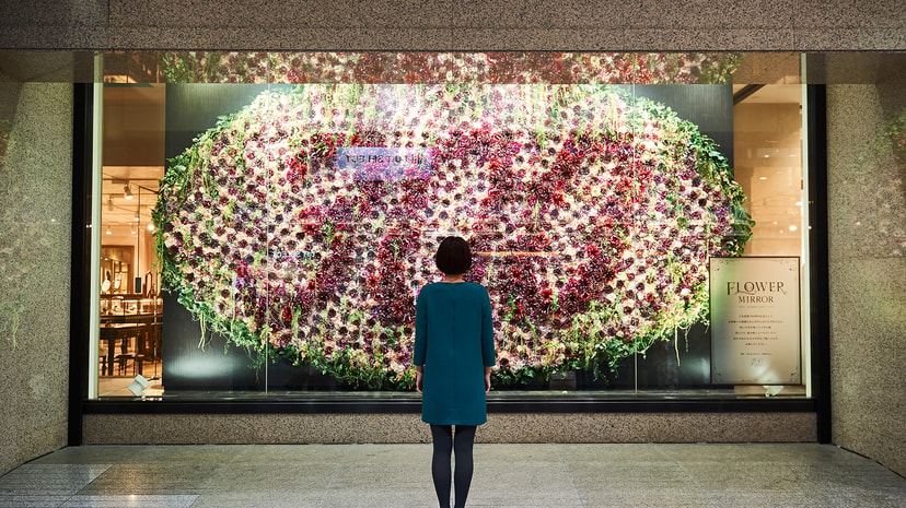 大丸300周年記念インスタレーション「Flower Mirror」
